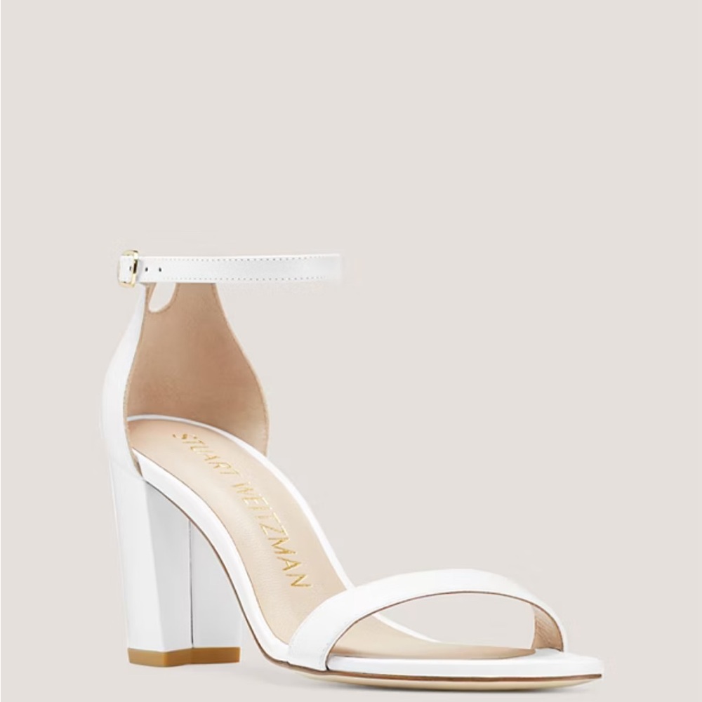 Stuart Weitzman Nearly Nude white heels size 39